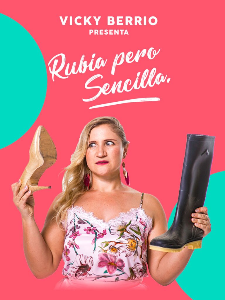 Rubia, pero sencilla